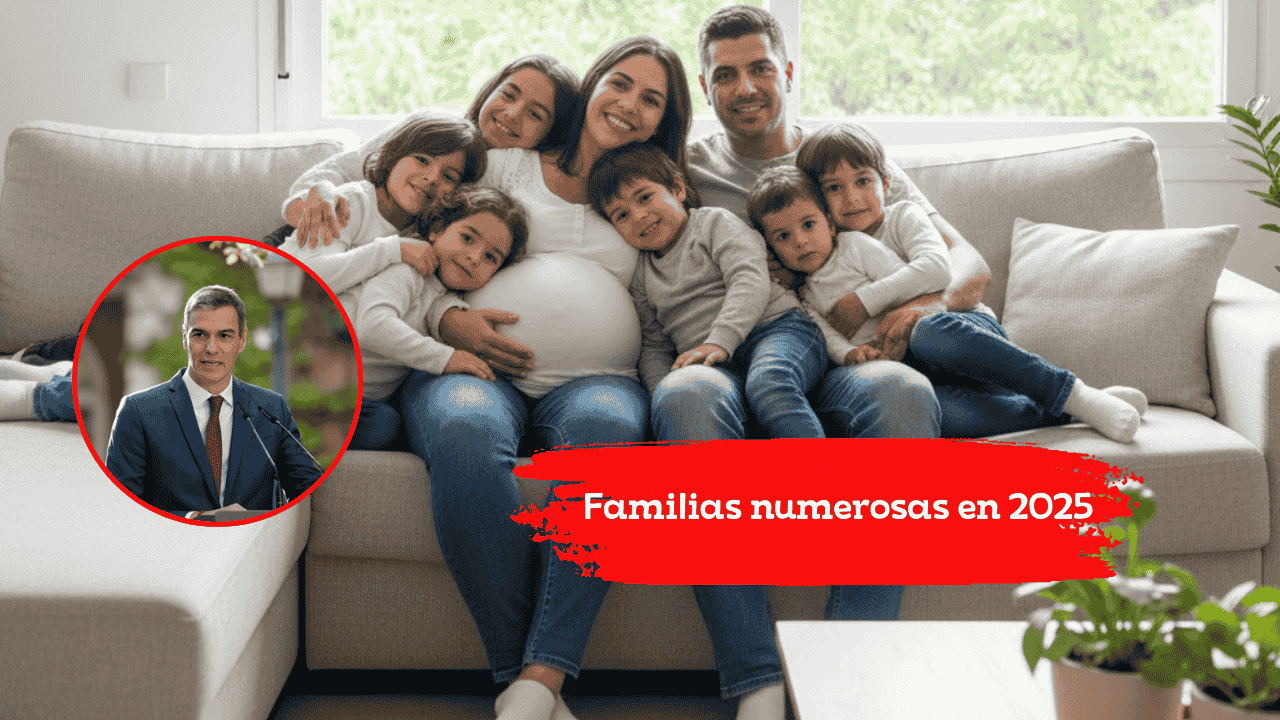 Familias numerosas en 2025: ayudas disponibles, quién puede solicitarlas y fechas de pago en diciembre